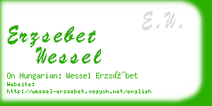 erzsebet wessel business card